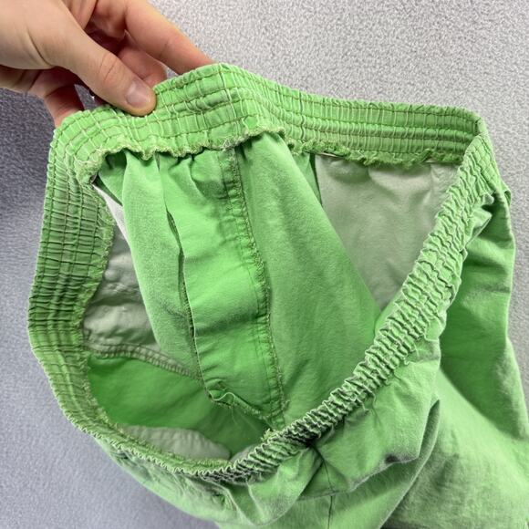 Vintage Ocean Pacific Shorts Men's XL Green Made In USA Elastic Waist Surf 90s - Picture 16 of 16